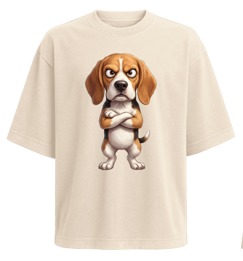 Polera Oversize - Beagle Enojado